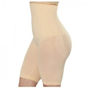 Eupetua High Waisted Shaper Short Womens XL/XXL beige no-slip silicone strip